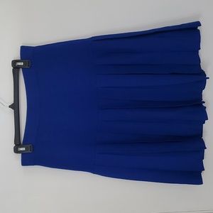 NWOT ST. JOHN COLLECTION BLUE PLEATED SKIRT, SIZE 14